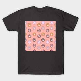 Lovely Paw Pattern T-Shirt